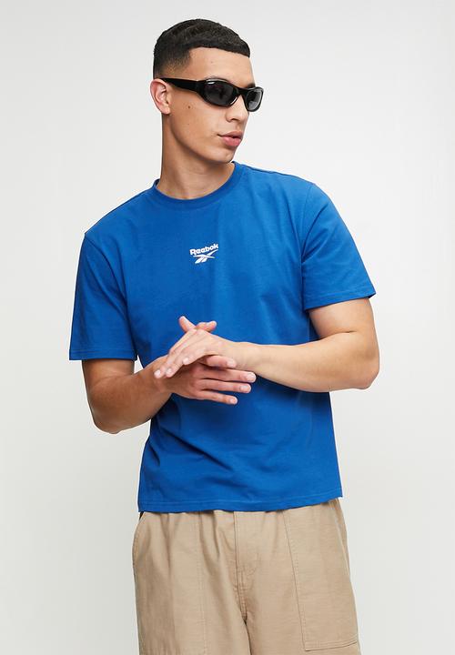 Reebok - Mitcham Front Back Logo Crew Neck Tee - Vector Blue