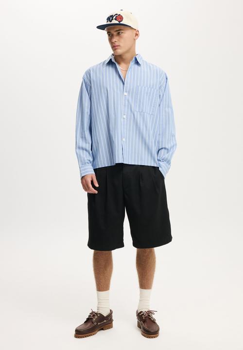 Cotton On - Super Baggy Pleated Short - Black