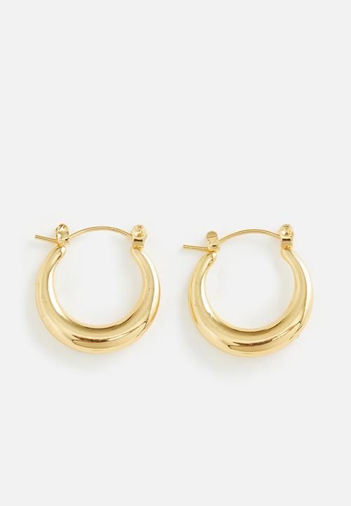 Tessa Design - Carmen hoop earrings-gold