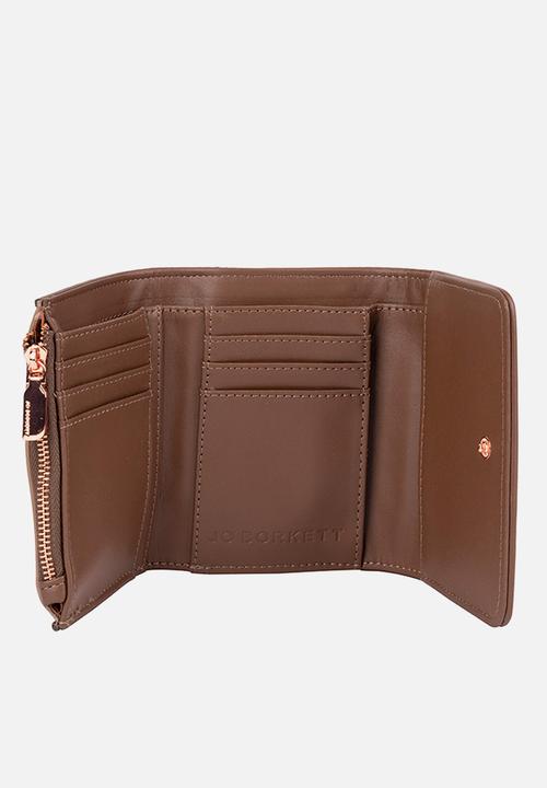 Jo Borkett - JO Borkett Blythe tri-fold pursebag-Brown