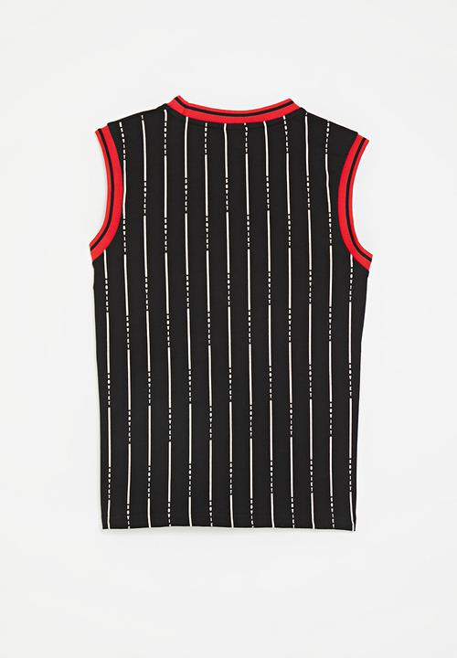 SOVIET - Boys crew neck vest - black