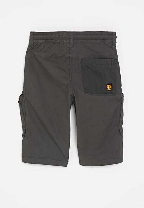 SOVIET - Boys fashion rib stop short - dark grey