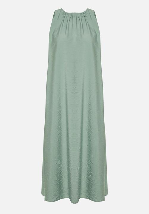 Trendyol - Gather Detailed Aerobin Dress - Khaki
