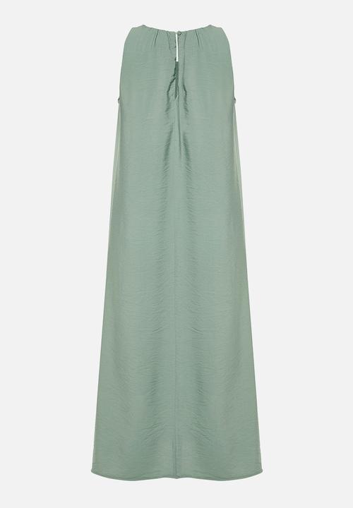 Trendyol - Gather Detailed Aerobin Dress - Khaki