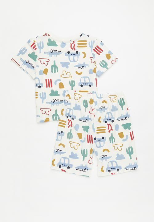 Pop Candy - Short sleeved pj top with matching shorts - AOP