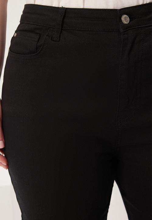 Trendyol - Black high waist plus size mom jeans - black