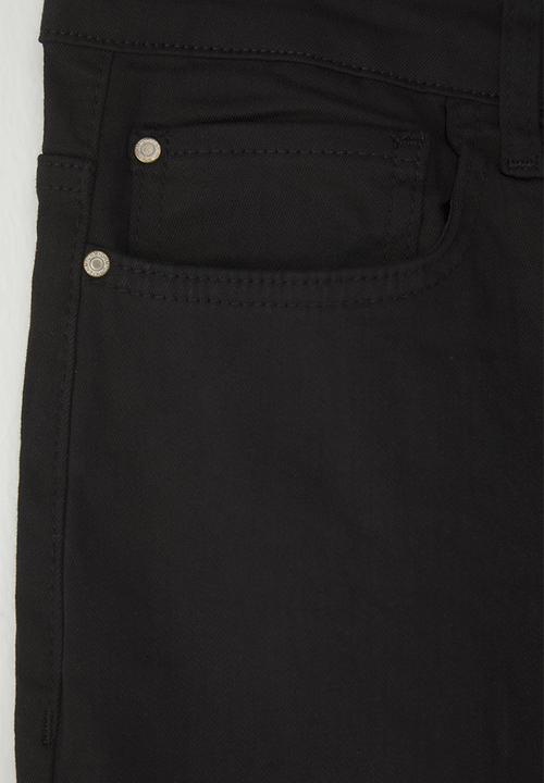 Trendyol - Black high waist plus size mom jeans - black