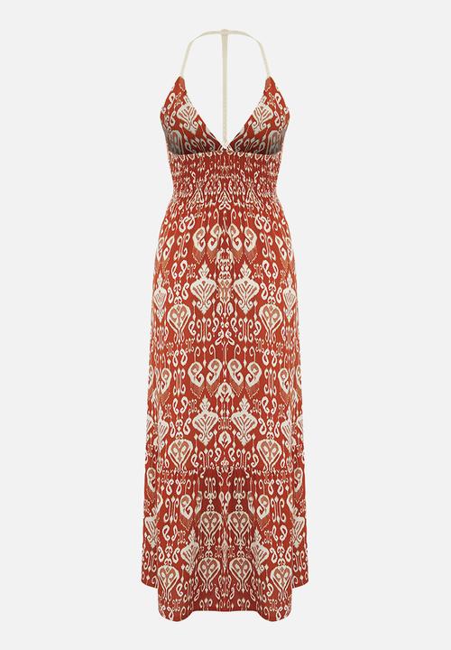 Trendyol - Patterned Maxi Woven Beach Dress - Multi