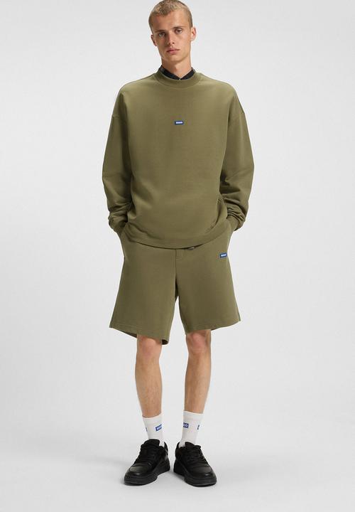 HUGO - Nasensio Jersey Shorts - Khaki