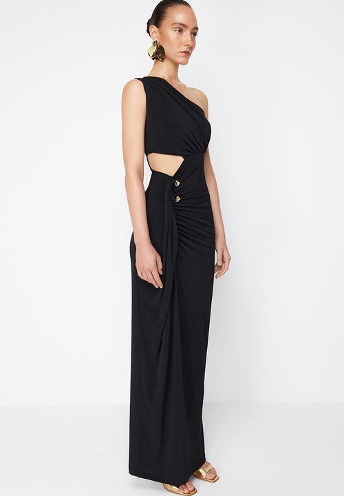 Trendyol - Occassion Cut Out Dress - Black