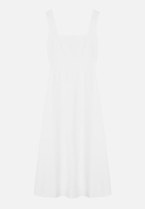 Trendyol - A-Cut Woven Wedding/Marriage Elegant Evening Dress - White