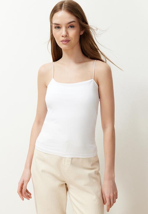 Trendyol - 3-pack strappy square neck flexible knitted undershirt - multi