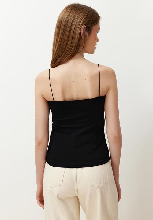 Trendyol - 3-pack strappy square neck flexible knitted undershirt - multi