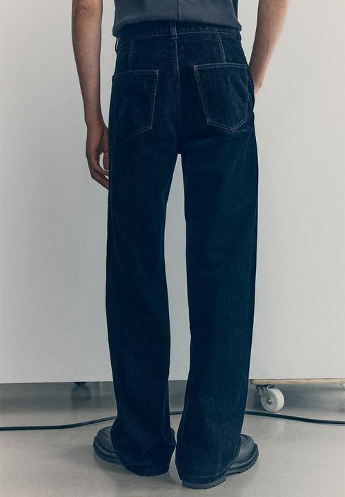H&M - H&M Atelier: Cotton twill trousers - black