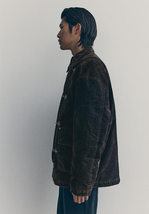 H&M - H&M Atelier: Brushed twill workwear jacket - brown