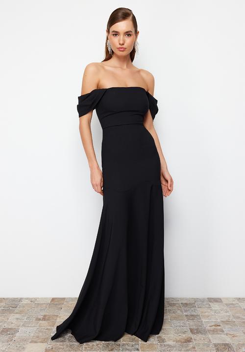 Trendyol - Woven Elegant Evening Dress - Black