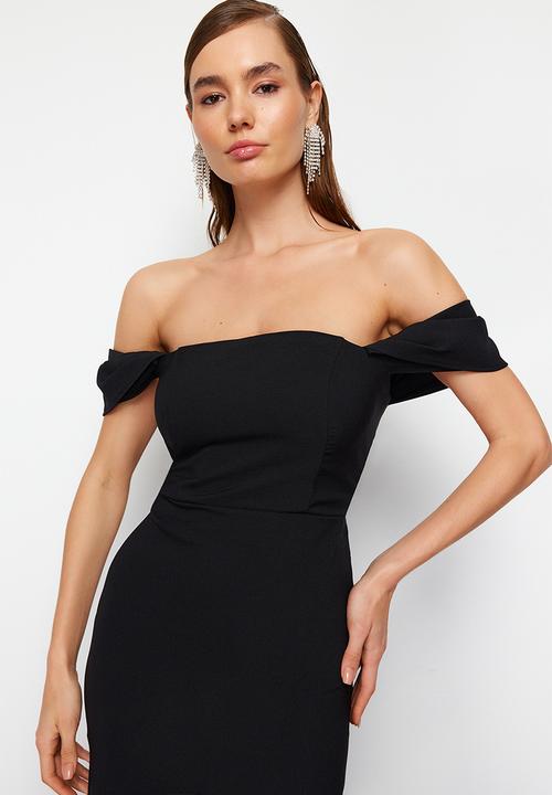Trendyol - Woven Elegant Evening Dress - Black