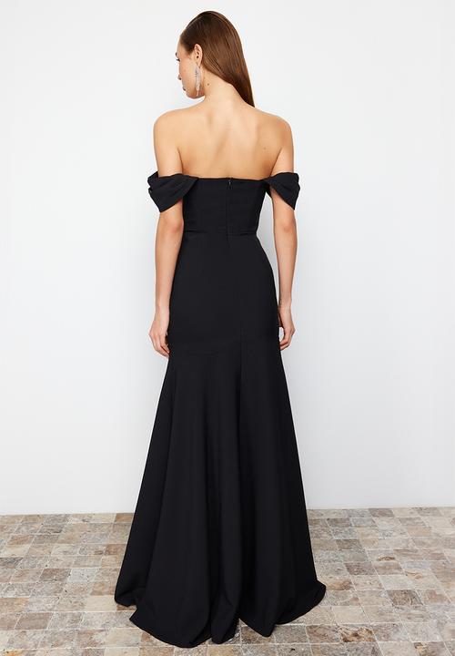Trendyol - Woven Elegant Evening Dress - Black