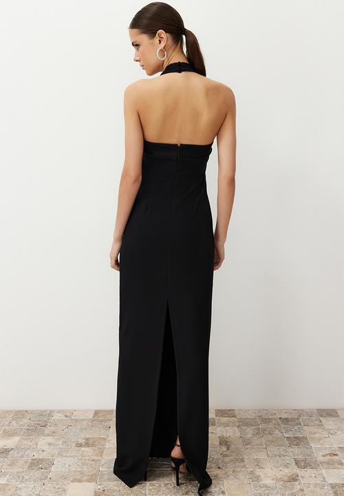 Trendyol - A-Line Maxi Dress - Black