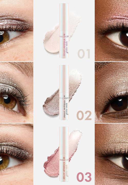 essence - JELLY JEWELS Glitter Stick - 01 Frosted Twinkle
