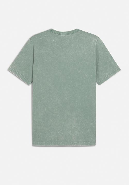 PUMA - PUMA CLASS Washed Tee Green Moon