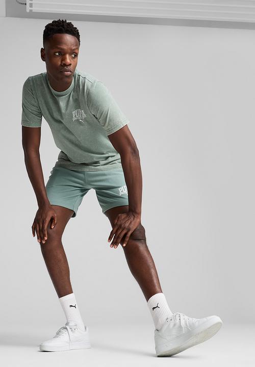PUMA - PUMA CLASS Washed Tee Green Moon