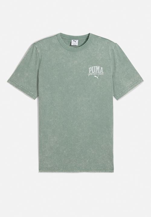 PUMA - PUMA CLASS Washed Tee Green Moon