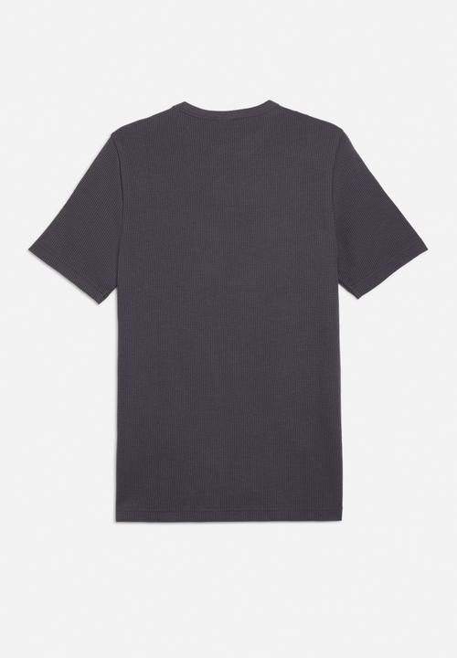 PUMA - ESS ELEVATED Waffle Tee M Galactic Gray