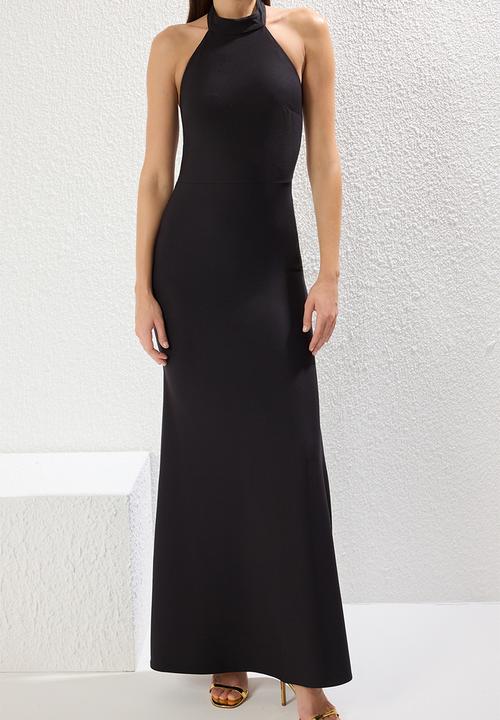 Trendyol - Fish Cut Woven Maxi Elegant Evening Dress - Black