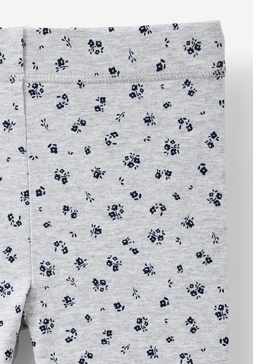 Cotton On - Hailey bike short - grey marle/edith ditsy
