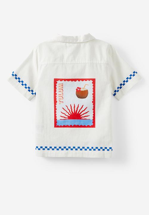 Cotton On - Cabana short sleeve shirt - vanilla/resort