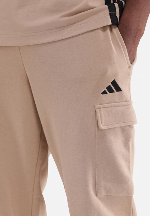 adidas Performance - Essentials Feelcozy French Terry Cuffed Joggers - Brown
