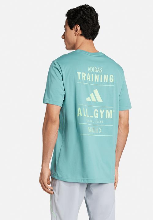 adidas Performance - CLIMACOOL Category Training Graphic Tee - Preloved teal