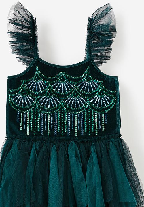 Cotton On - Isabella dress up dress - storm green/deco sparkle