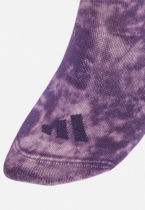 adidas Performance - Stonewash Crew Socks 3 Pairs- Aurora plum/preloved violet/black