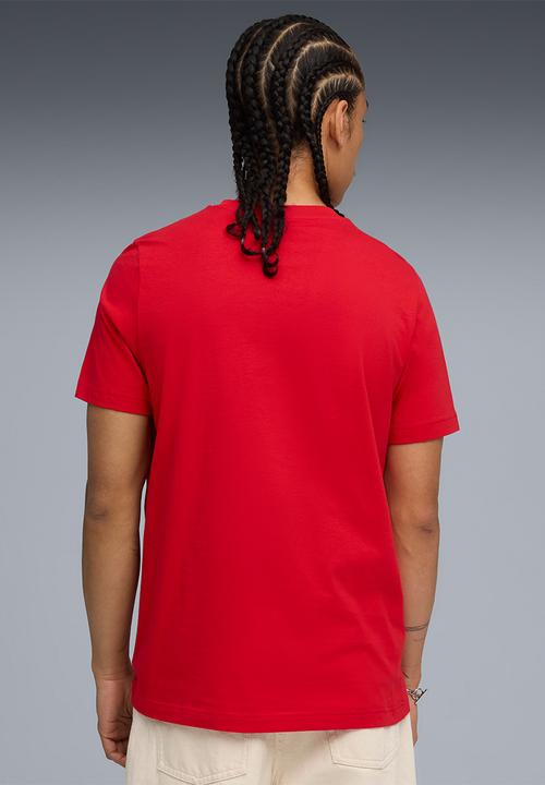 PUMA - GRAPHIC Cat Logo Tee M For All Time Red