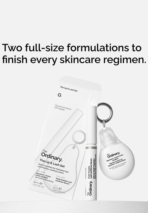 The Ordinary. - The Lip & Lash Set