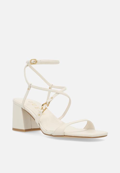 GUESS - Nappa ankle-strap - white