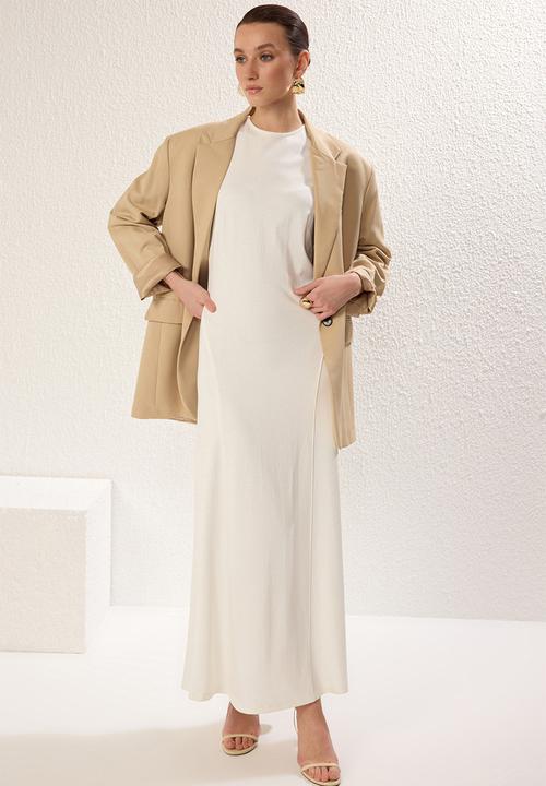 Trendyol - Knitting Lining/Inner Lining Dress - Ecru