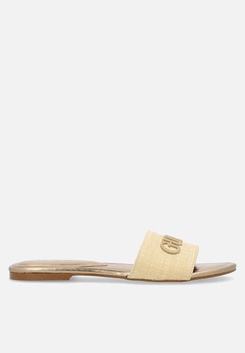 GUESS - Raffia slide - neutral