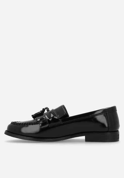 PC - Tassel basket weave loafer  - black