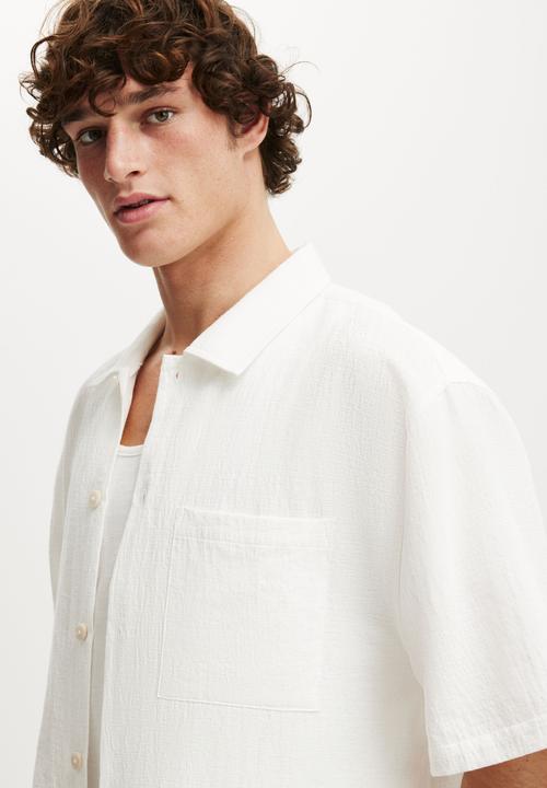 Cotton On - Ventura Short Sleeve Shirt - White
