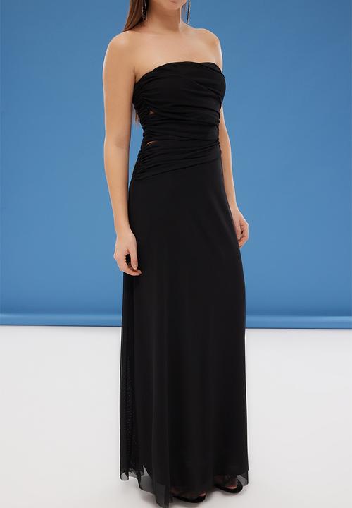 Trendyol - A-Line Cut Out Detailed Tulle Dress - Black
