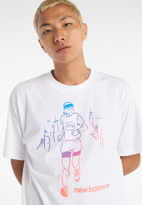 New Balance  - New Balance Before & After Tee - White