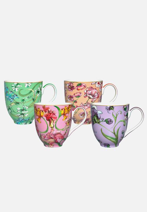 Maxwell & Williams - Mw mystique tall coupe mug set 4 ass 400ml gb - multi