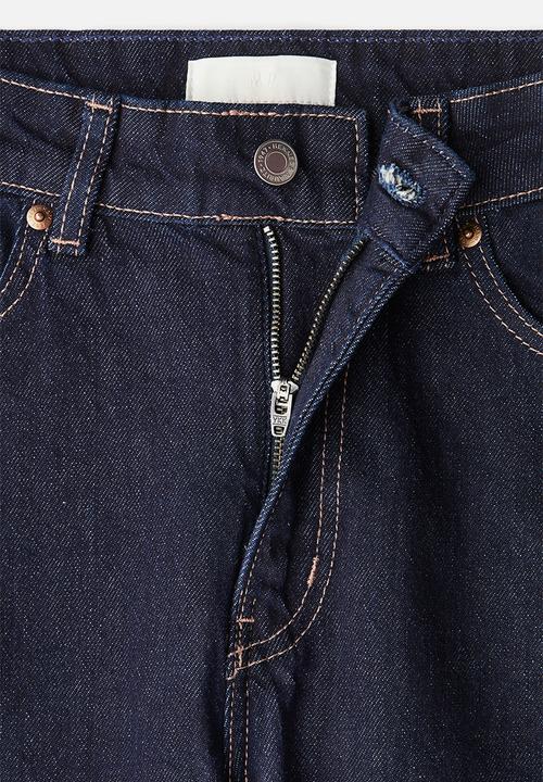 H&M - Wide high jeans - dark denim blue