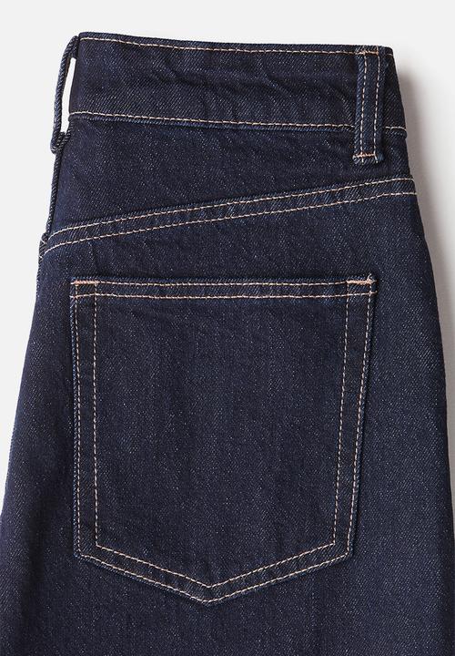 H&M - Wide high jeans - dark denim blue