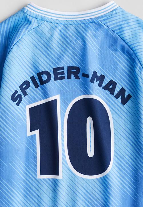 H&M - 2-Piece football set - light blue spider man
