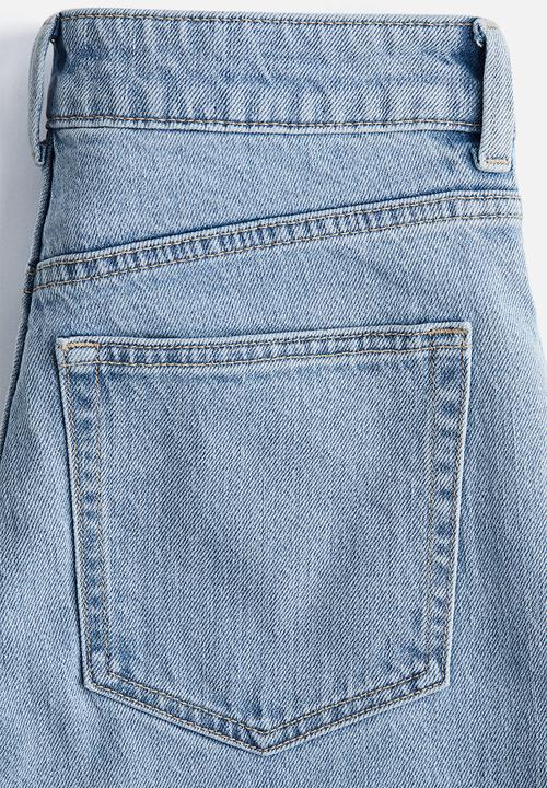 H&M - Wide high jeans - light denim blue