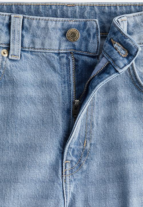 H&M - Wide high jeans - light denim blue